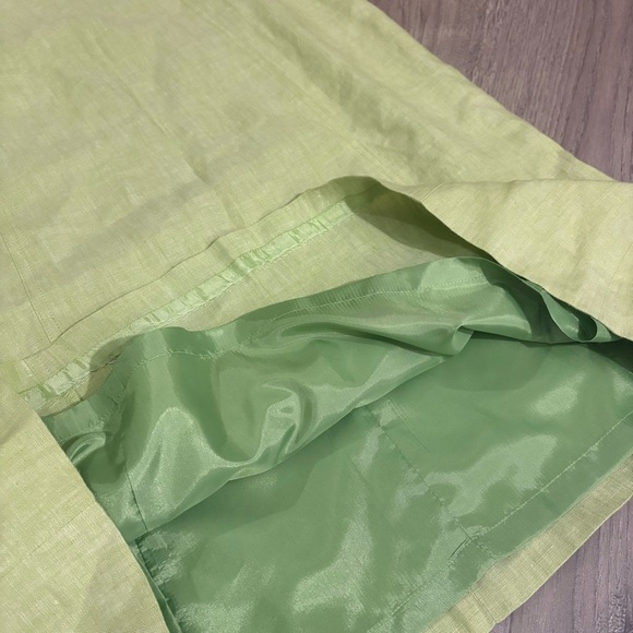 Talbots 100% Irish Linen Lime Green Sheath Dress Women’s Sz 6 Sleeveless Classic - Picture 14 of 15